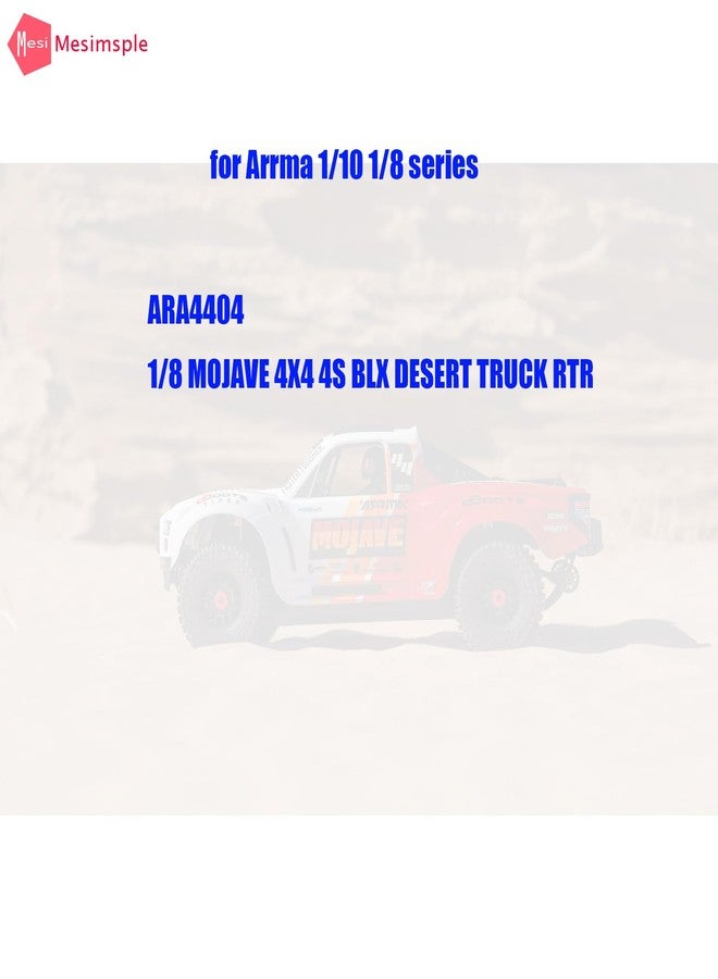 Mesimsple Alloy Mojave 4S Steering Bellcrank Servo Saver ARA340200 for Arrma 1/8 Mojave 4X4 4S BLX Steering Bell Crank Upgrades Parts Black - Image 2